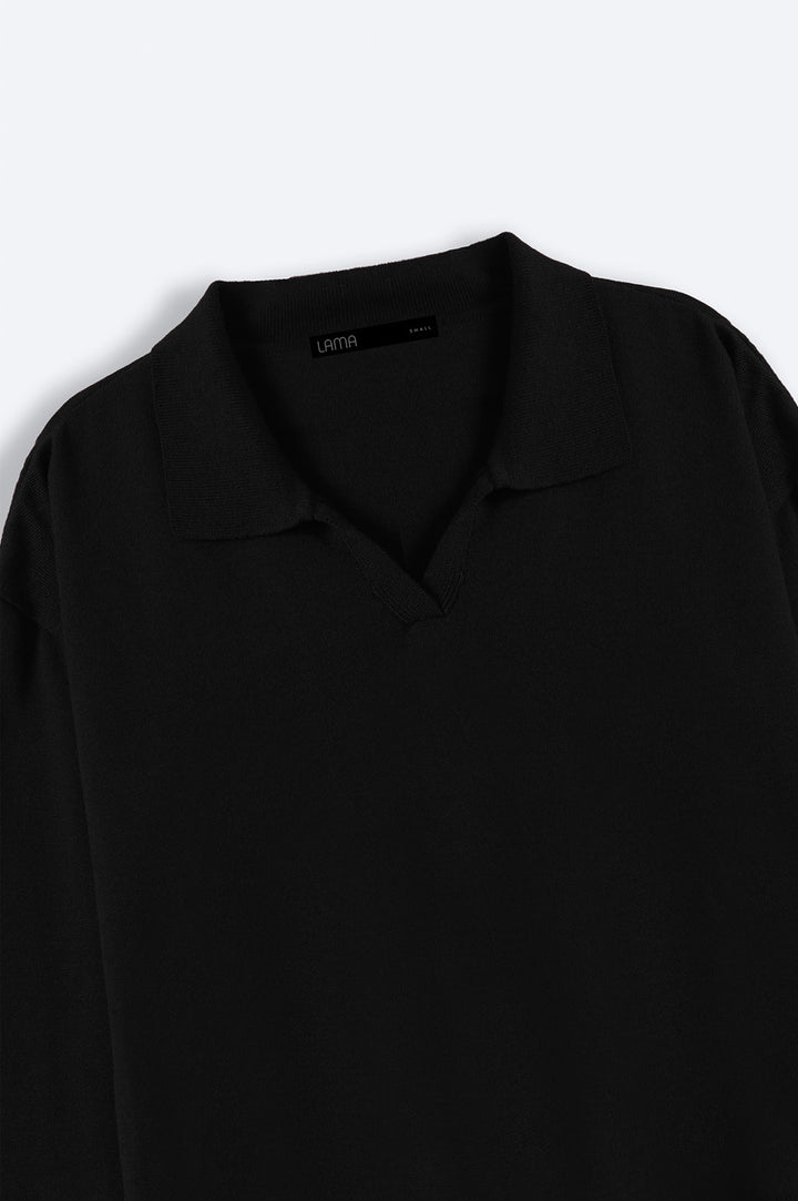 BLACK MICHIGAN POLO JUMPER