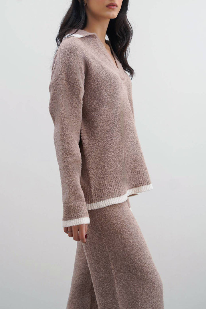 CAMEL MINKY LOUNGE JUMPER