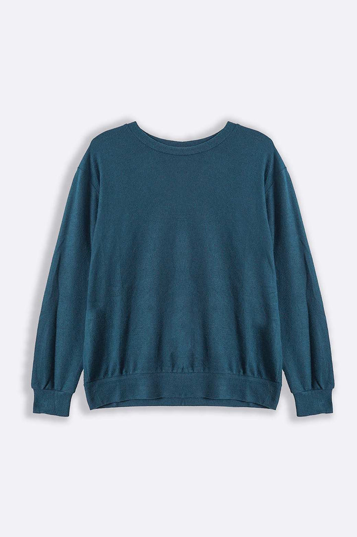 TEAL BASIC SWEATSHIRT