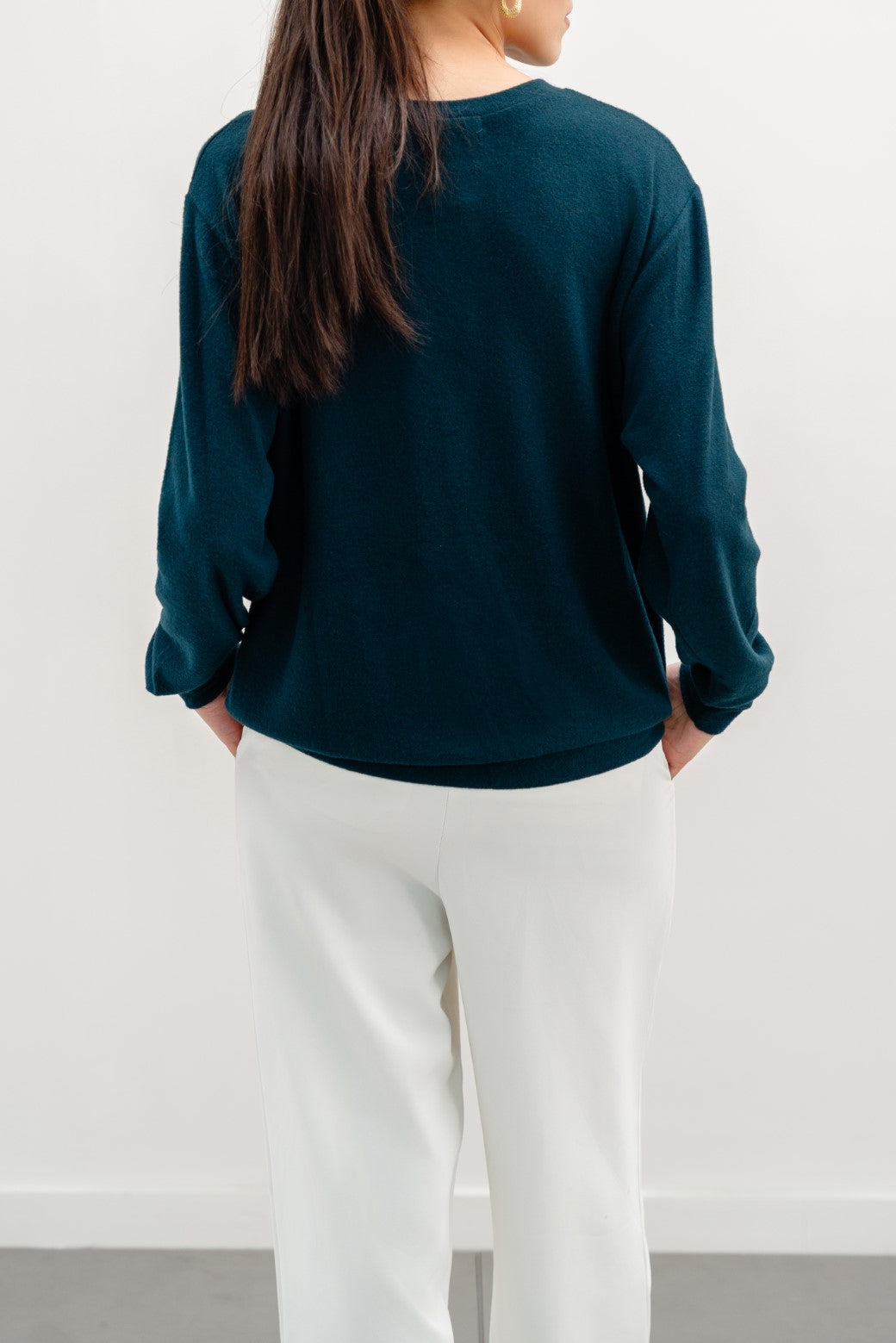 TEAL BASIC SWEATSHIRT