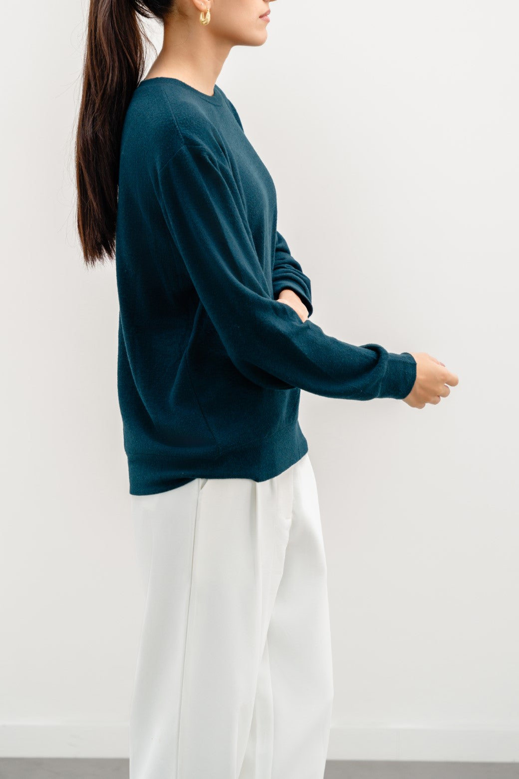 TEAL BASIC SWEATSHIRT