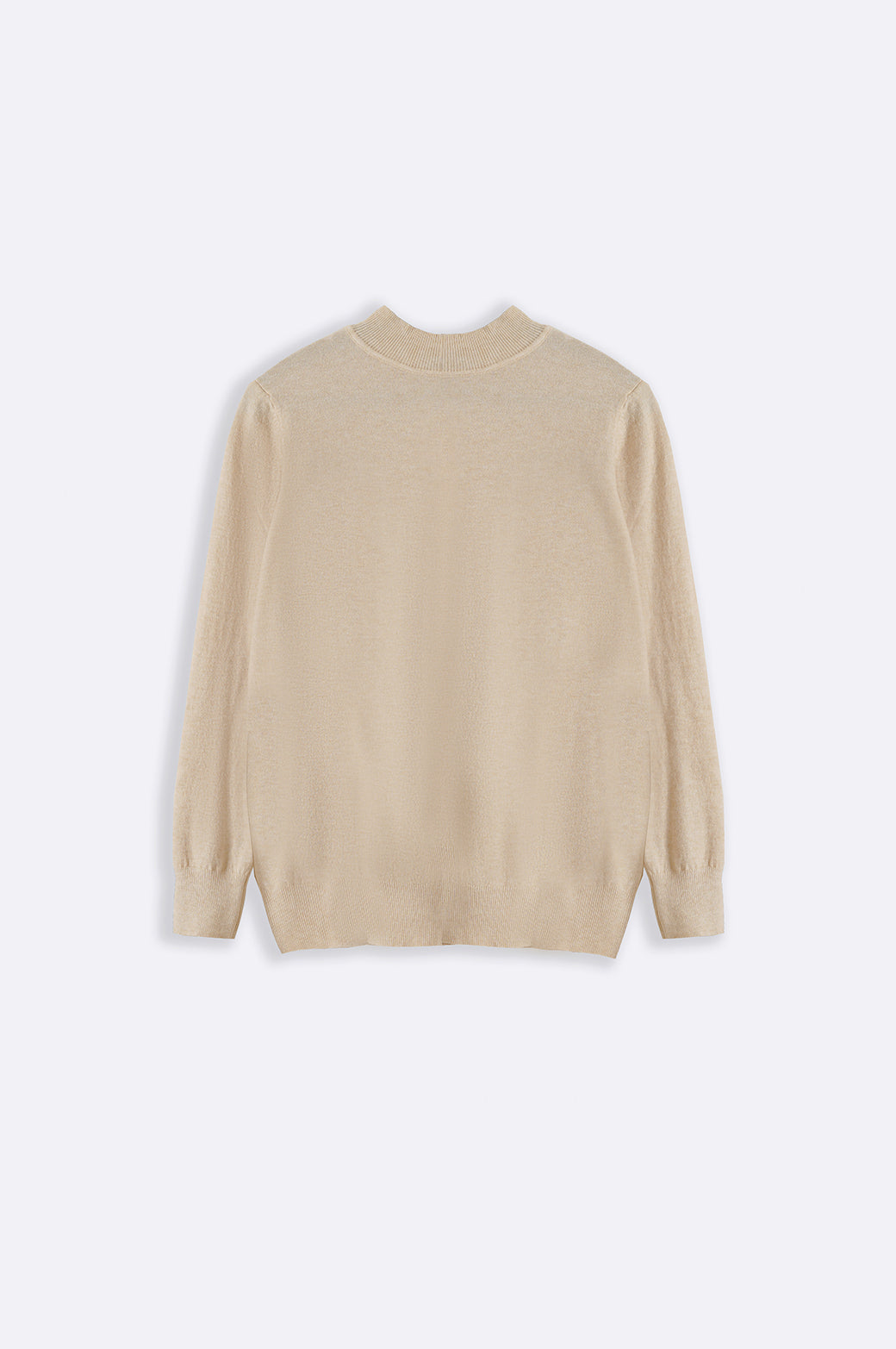 CREAM SOFT KNITTED SWEATER