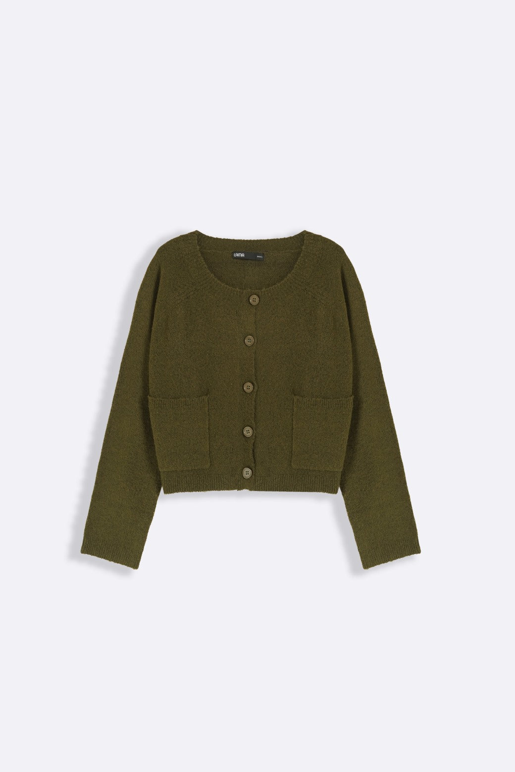 GREEN SOFT KNIT CARDIGAN