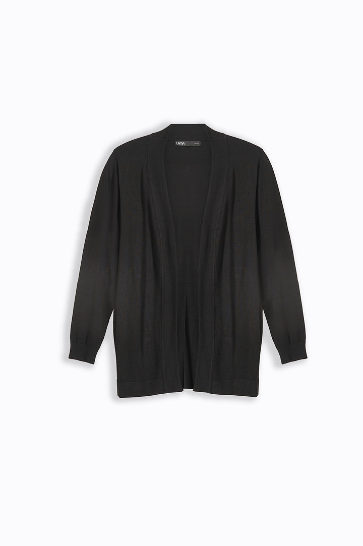 BLACK LIGHTWEIGHT DAILY CARDIGAN