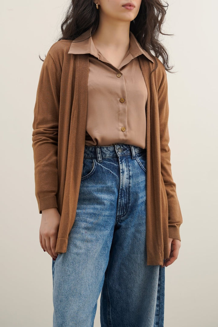 CAMEL LIGHTWEIGHT DAILY CARDIGAN