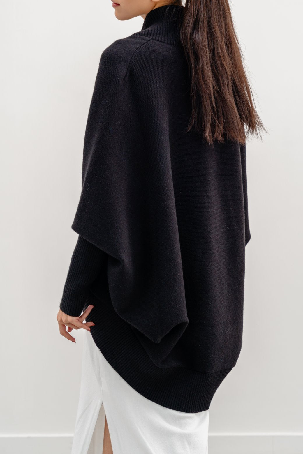 BLACK LUXE SHRUG CARDIGAN