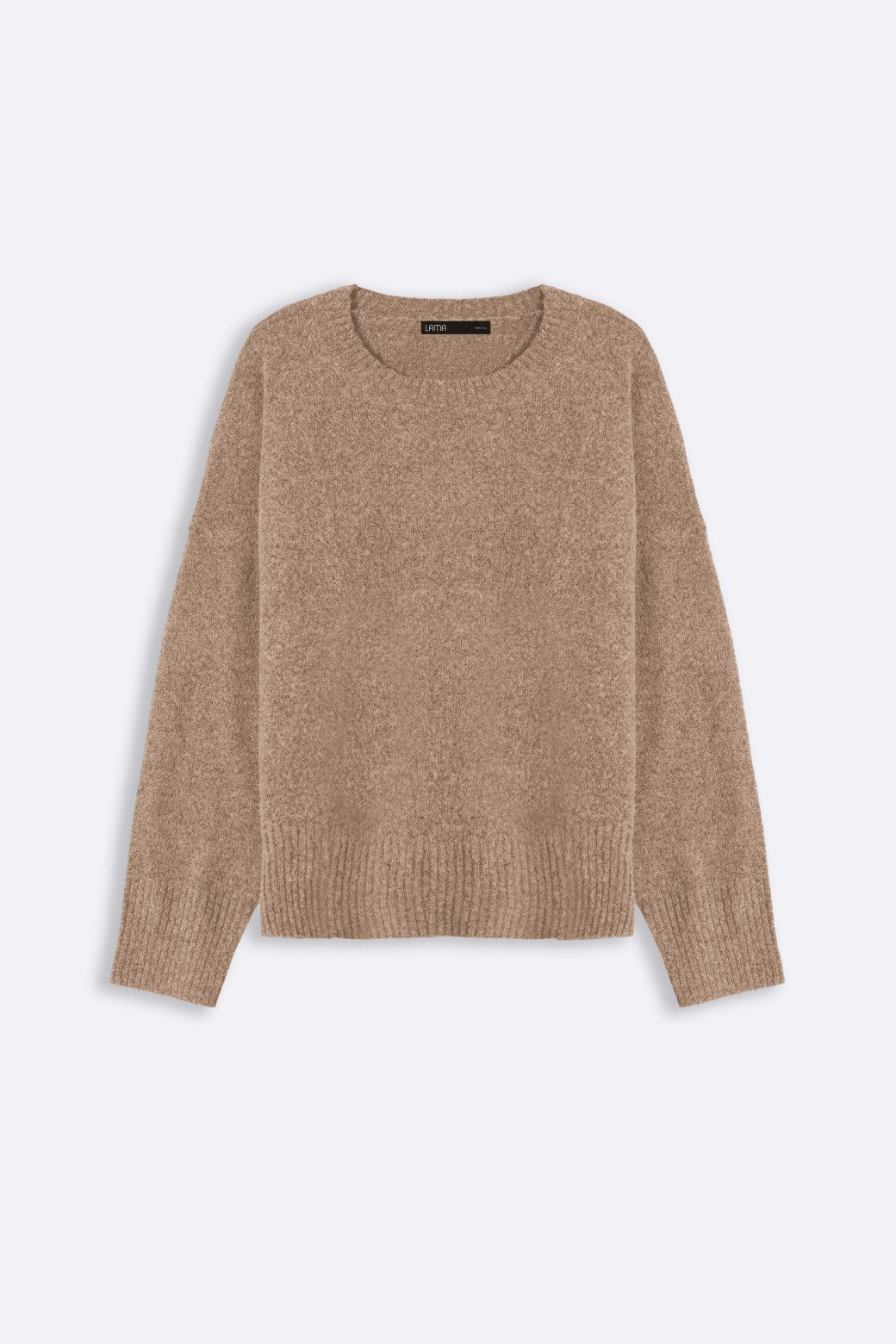 BEIGE FINE KNIT SWEATER