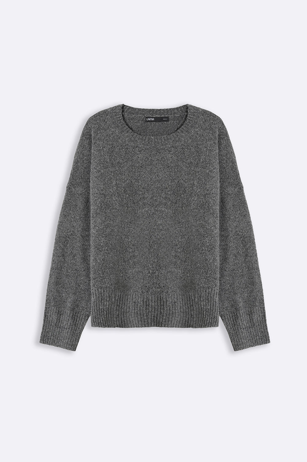 GREY FINE KNIT SWEATER