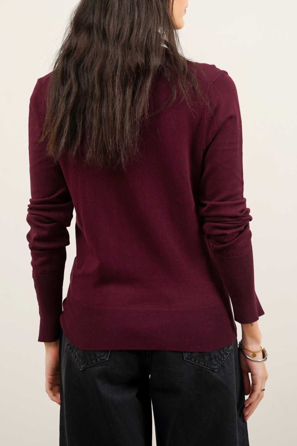 WINE CLASSIC ROLLNECK SWEATER