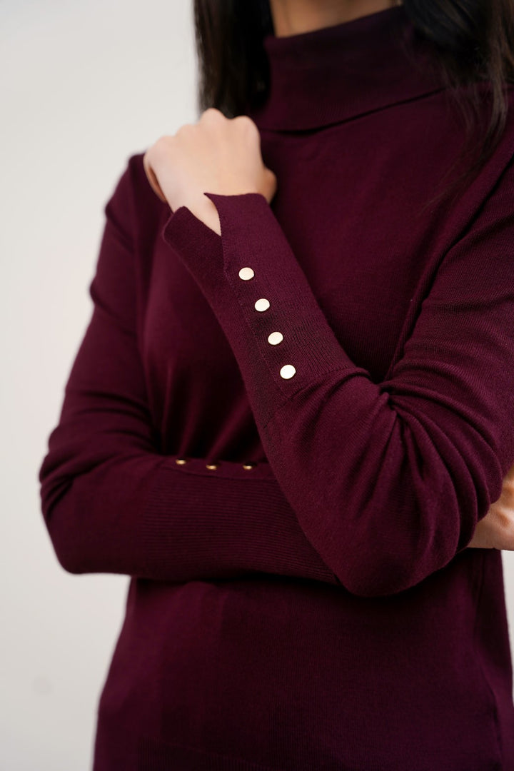 WINE CLASSIC ROLLNECK SWEATER