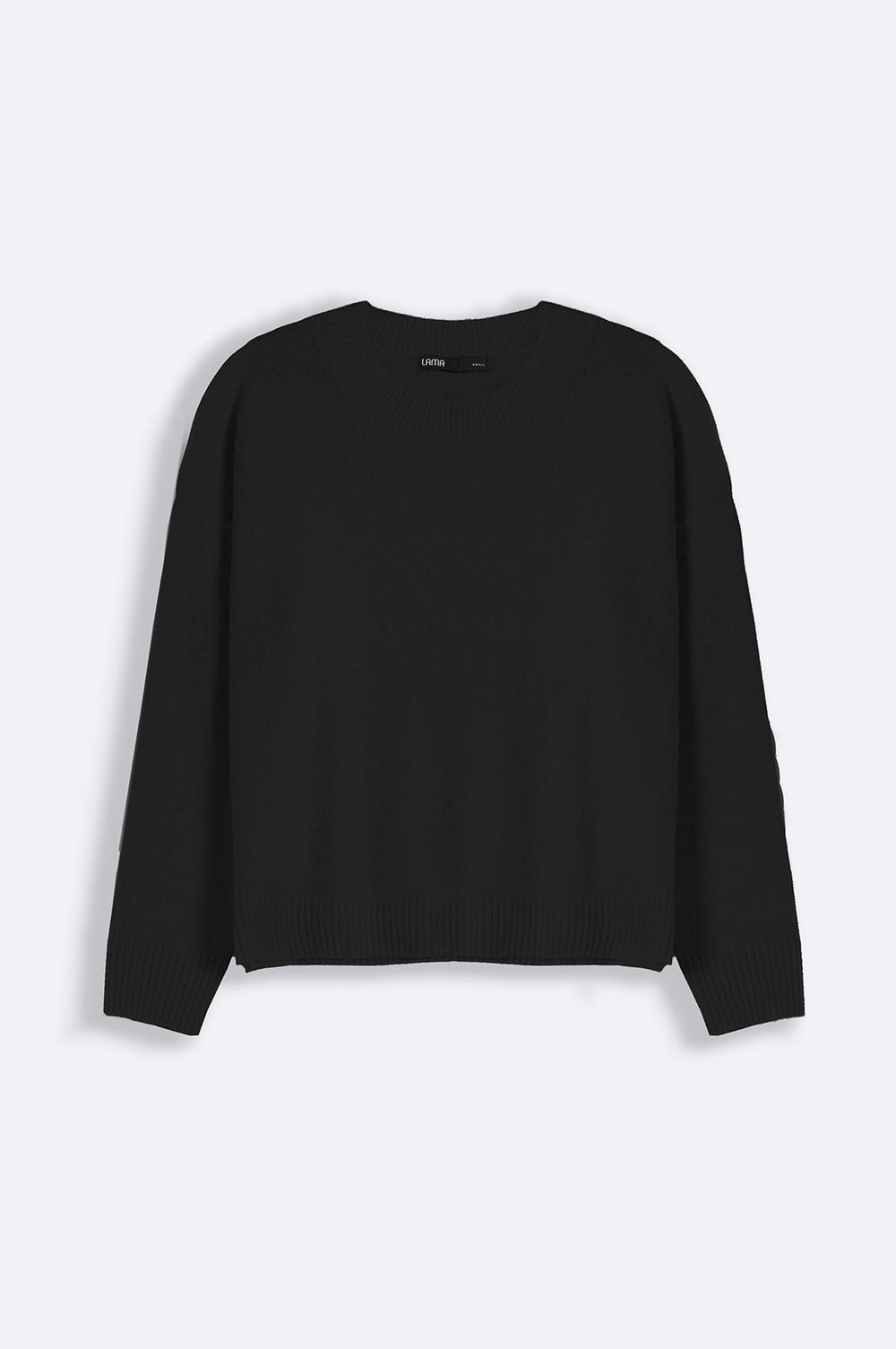 BLACK SOFT KNIT SWEATER