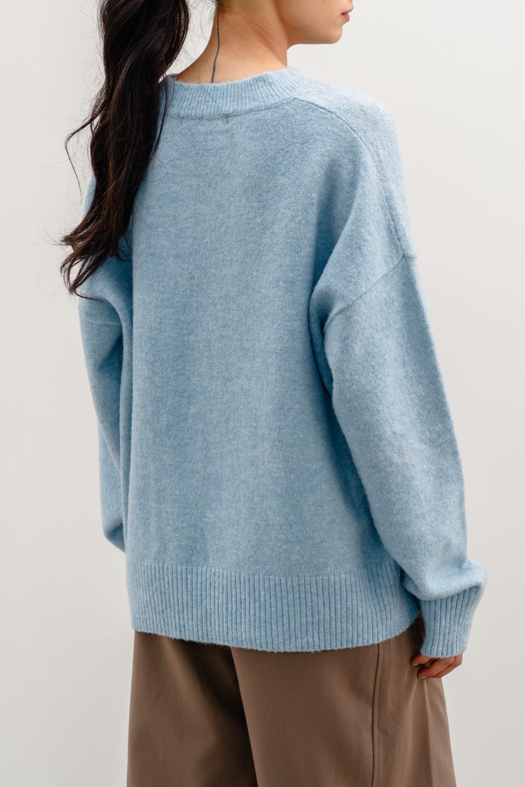 SKY BLUE SOFT KNIT SWEATER