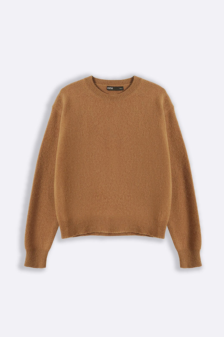 CAMEL PURE WOOL JUMPER