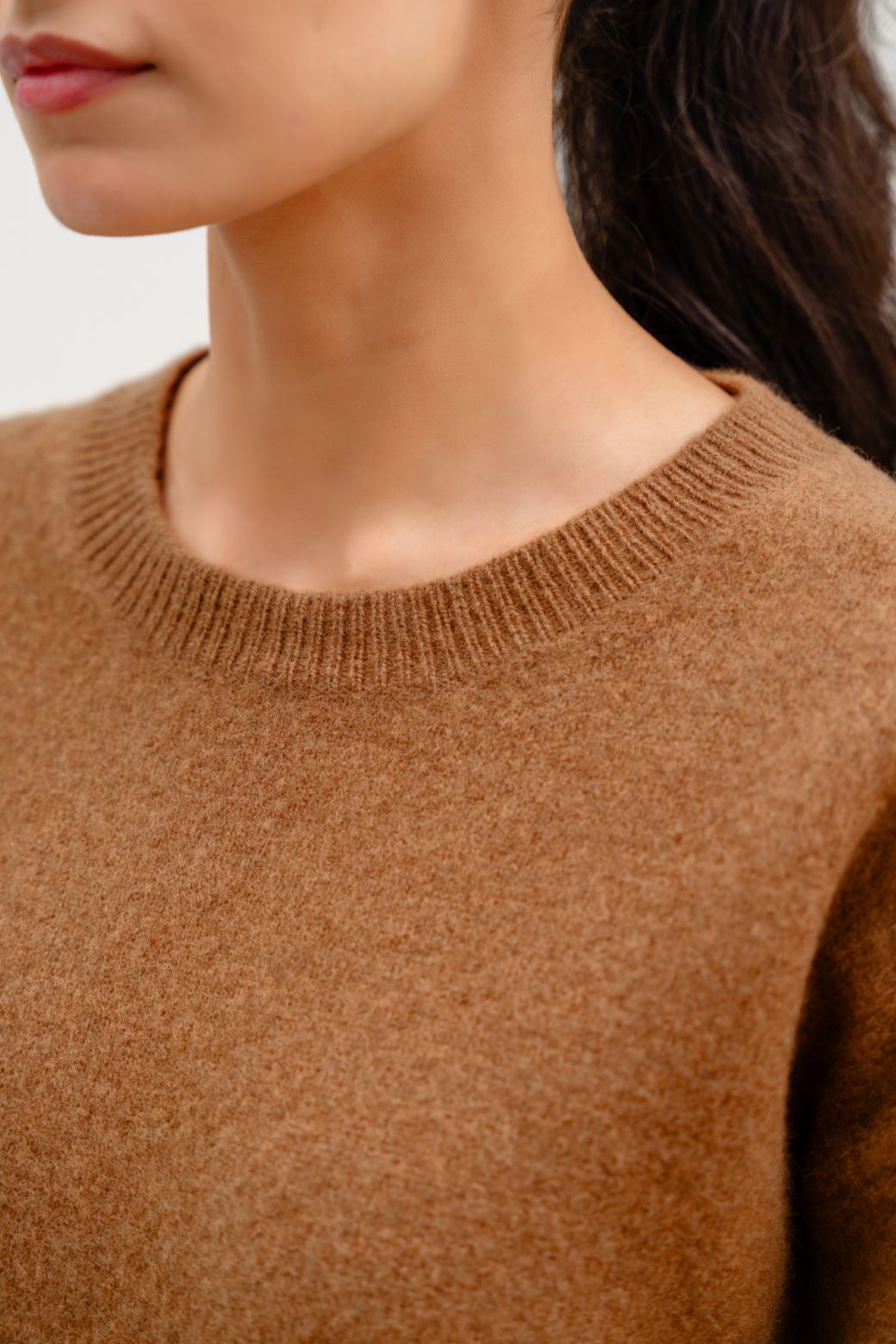 CAMEL PURE WOOL JUMPER