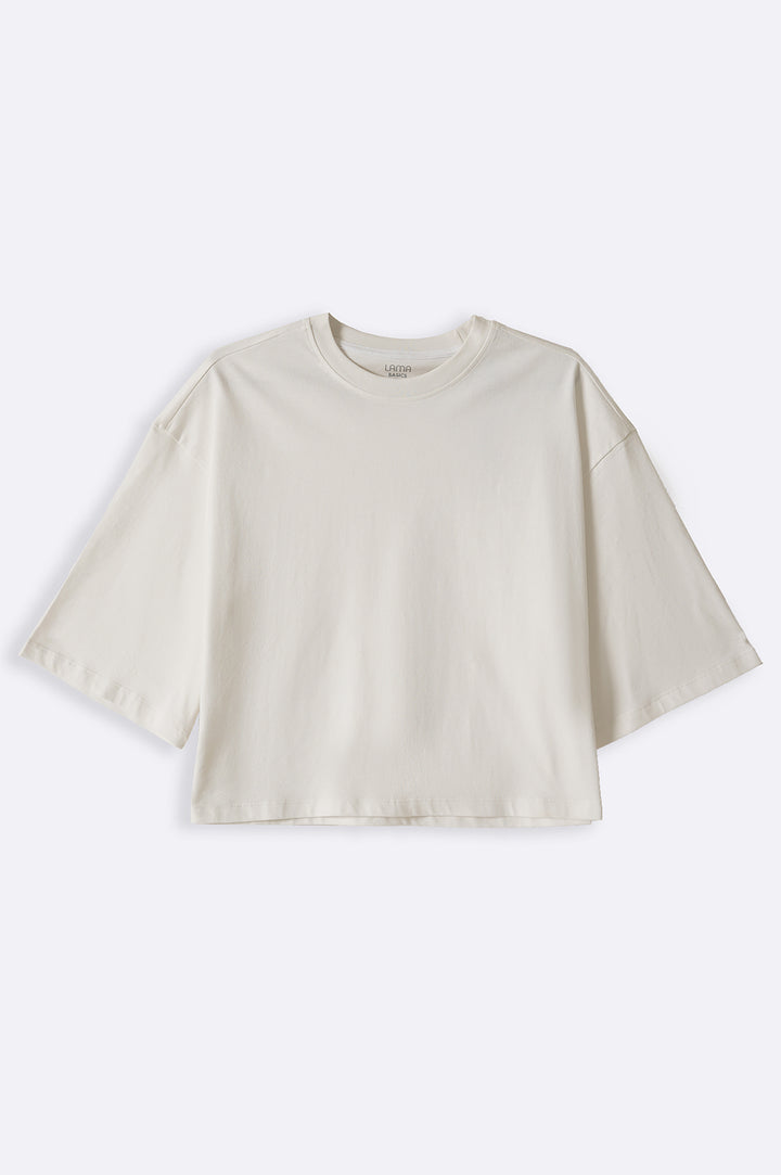 WHITE ROUND NECK TOP