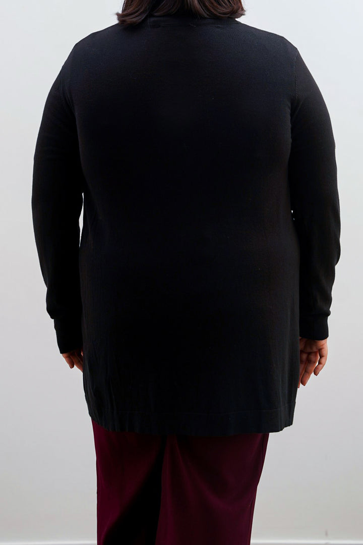 BLACK CURVE LIGHTWEIGHT CARDIGAN