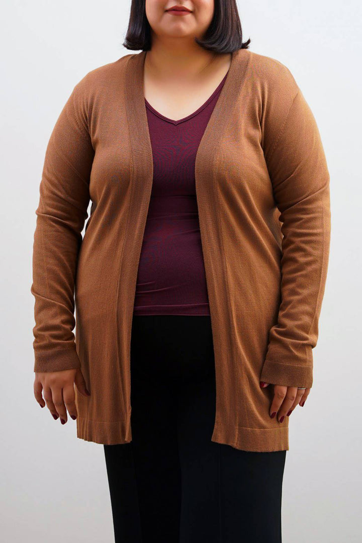 CAMEL CURVE LIGHTWEIGHT CARDIGAN