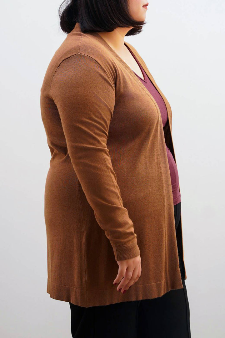 CAMEL CURVE LIGHTWEIGHT CARDIGAN