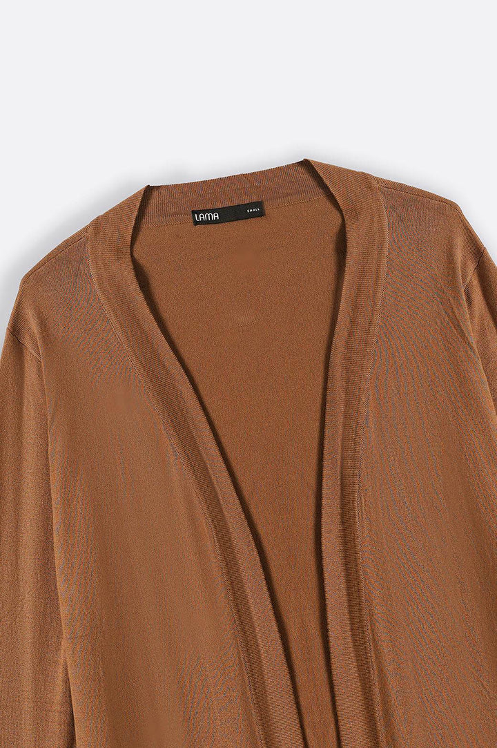 CAMEL CURVE LIGHTWEIGHT CARDIGAN