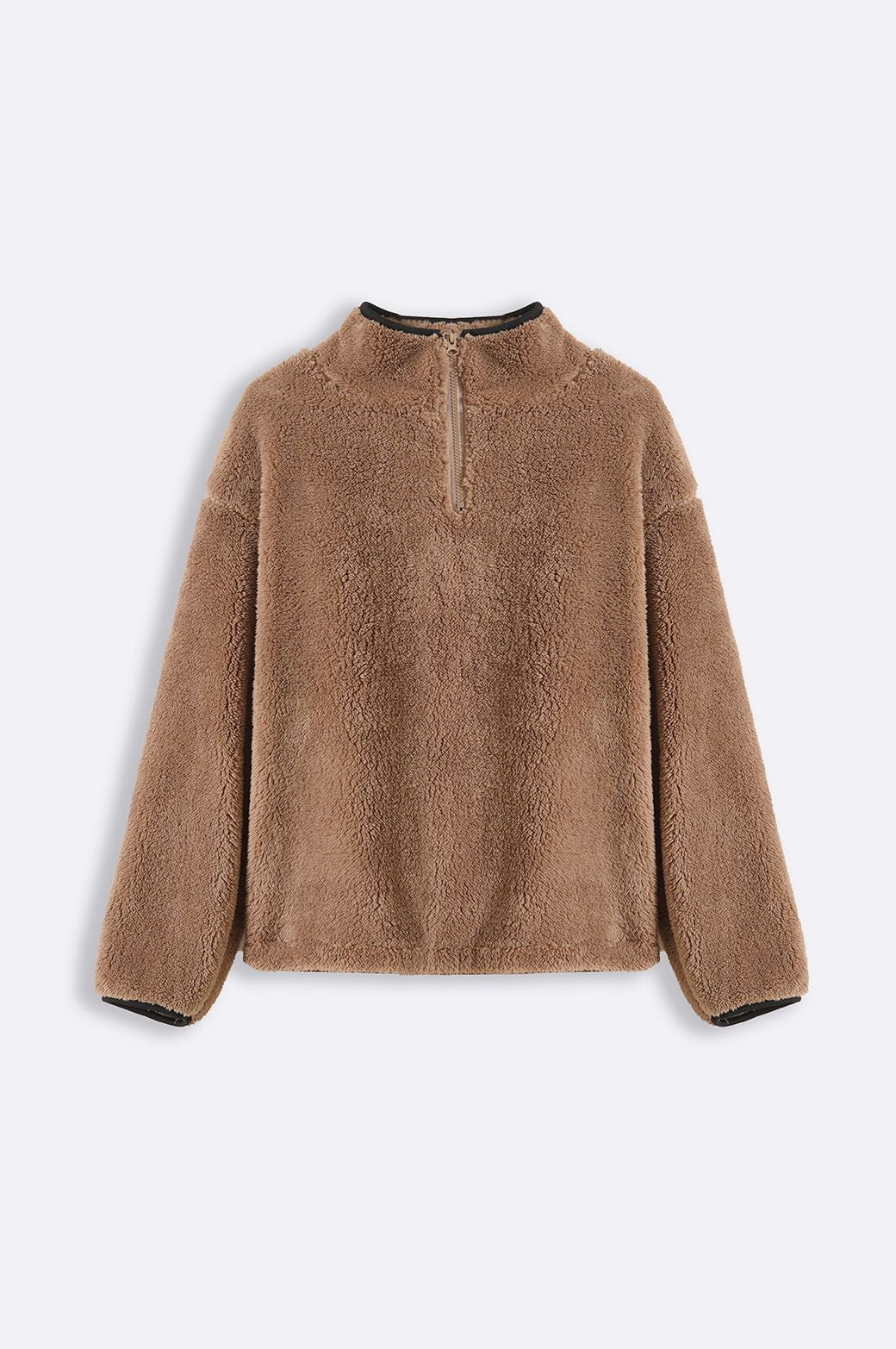 BROWN COSY FUR PULL-OVER