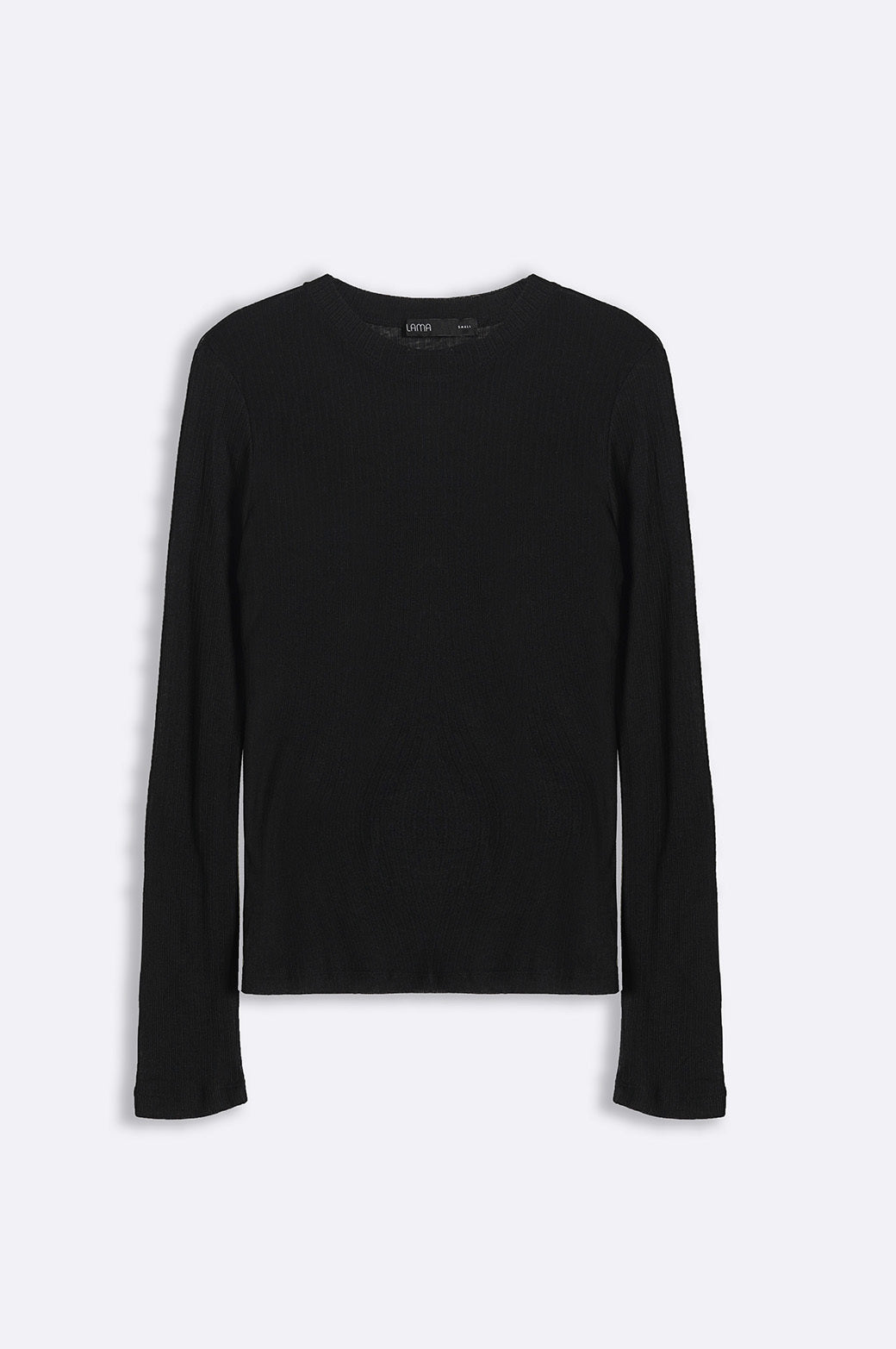 BLACK CREW NECK TOP