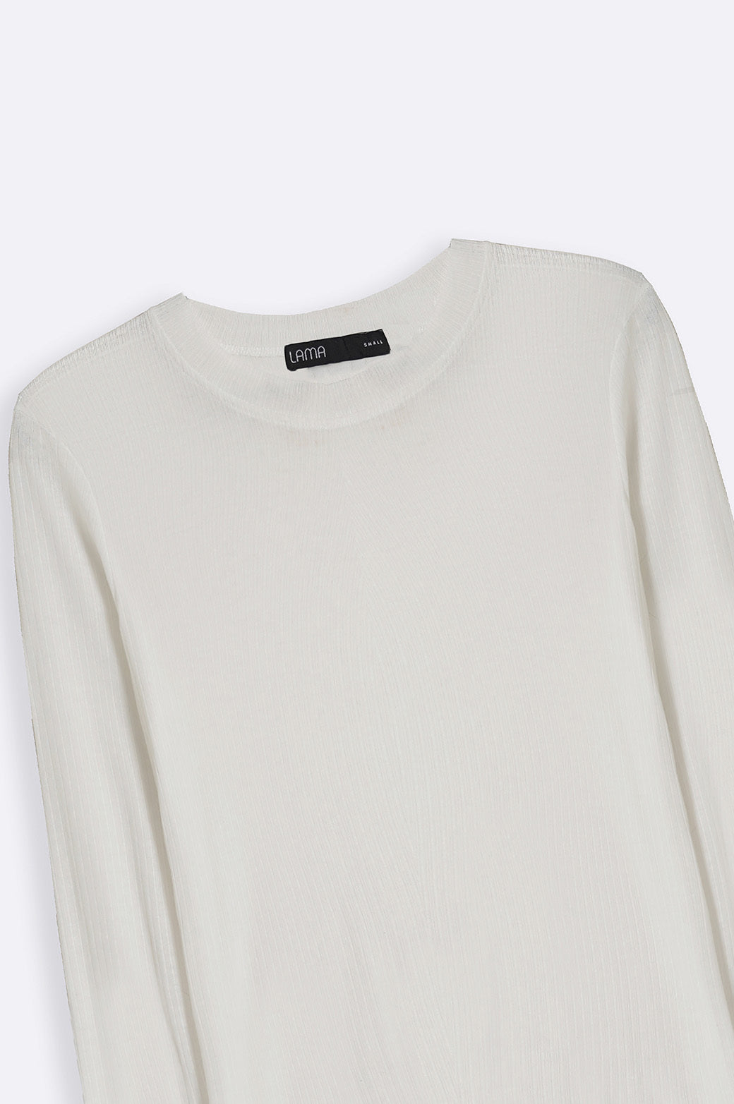 WHITE CREW NECK TOP