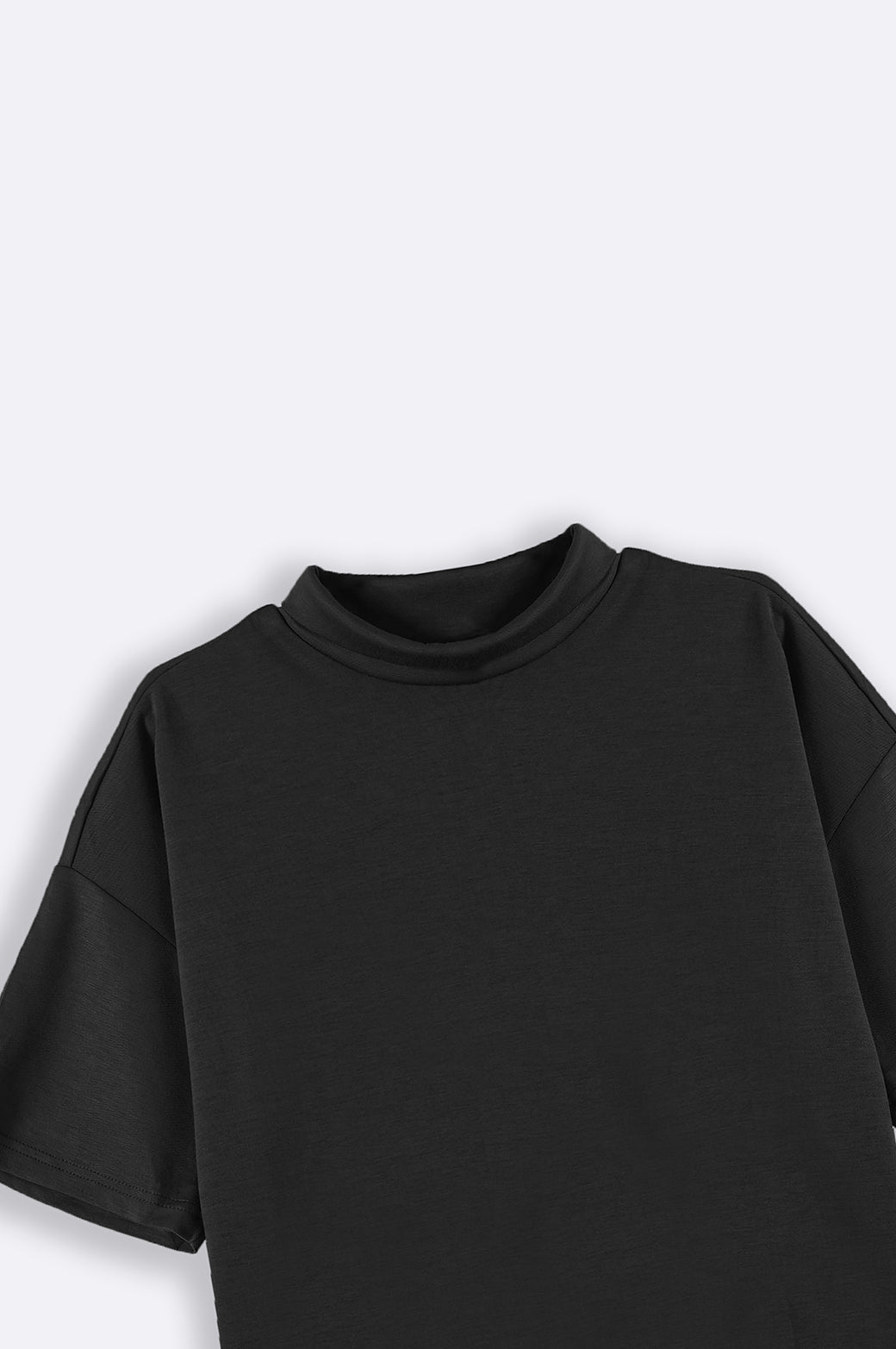 BLACK NEOPRENE HIGH NECK