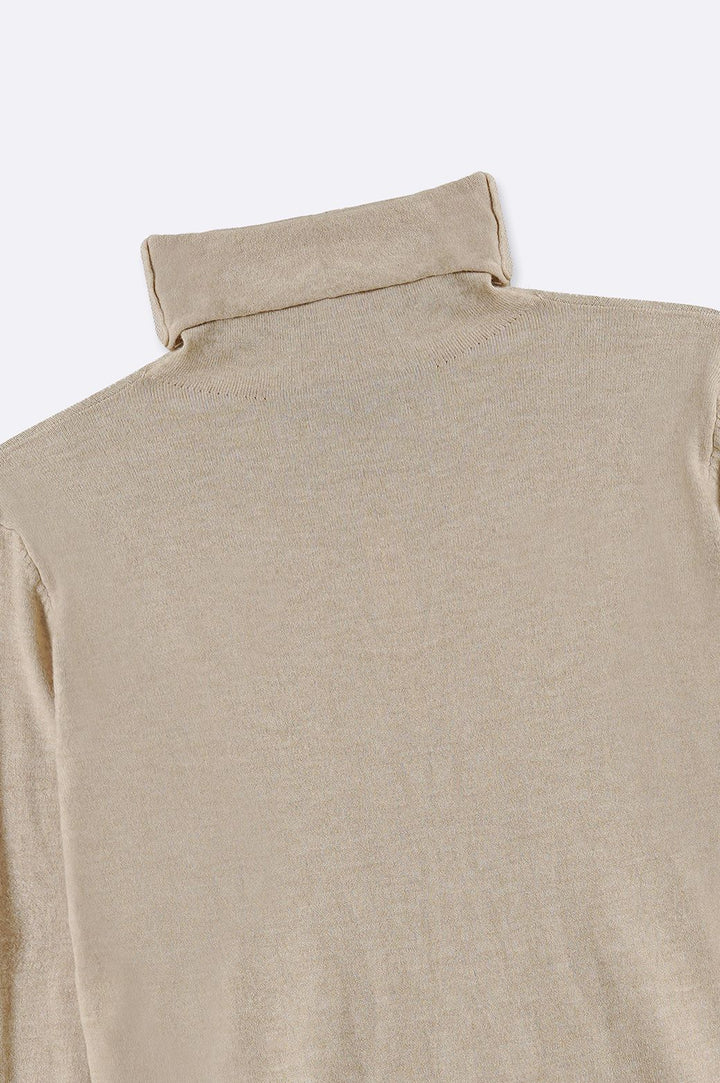 BEIGE LIGHTWEIGHT SWEATER TOP