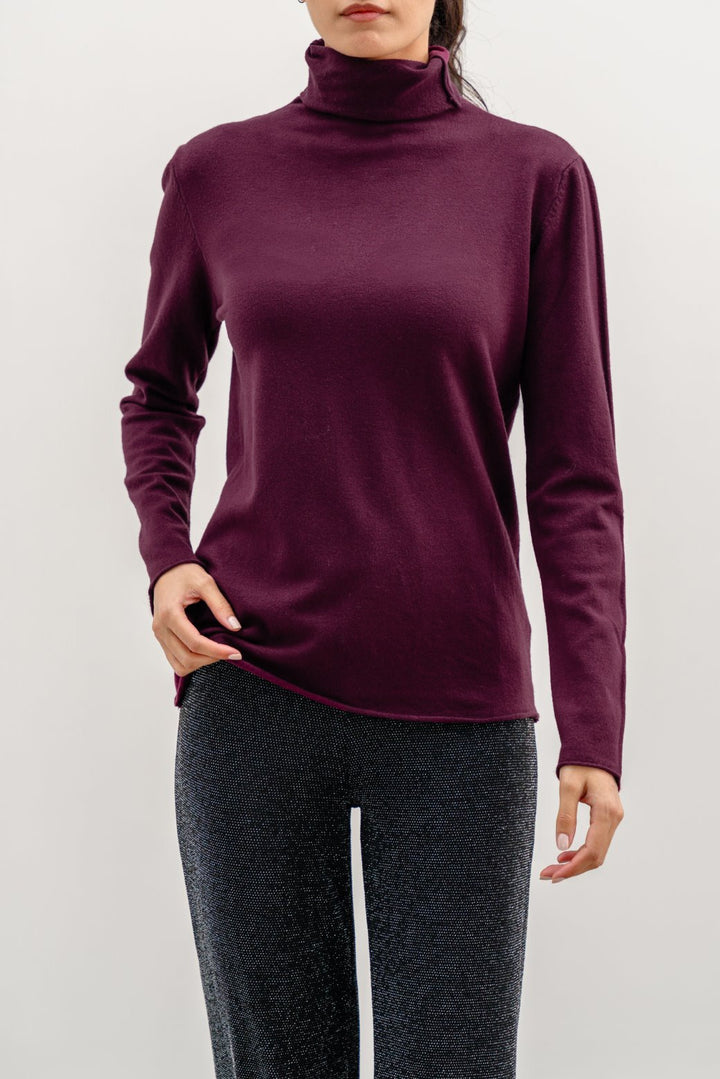 WINE LIGHTWEIGHT SWEATER TOP