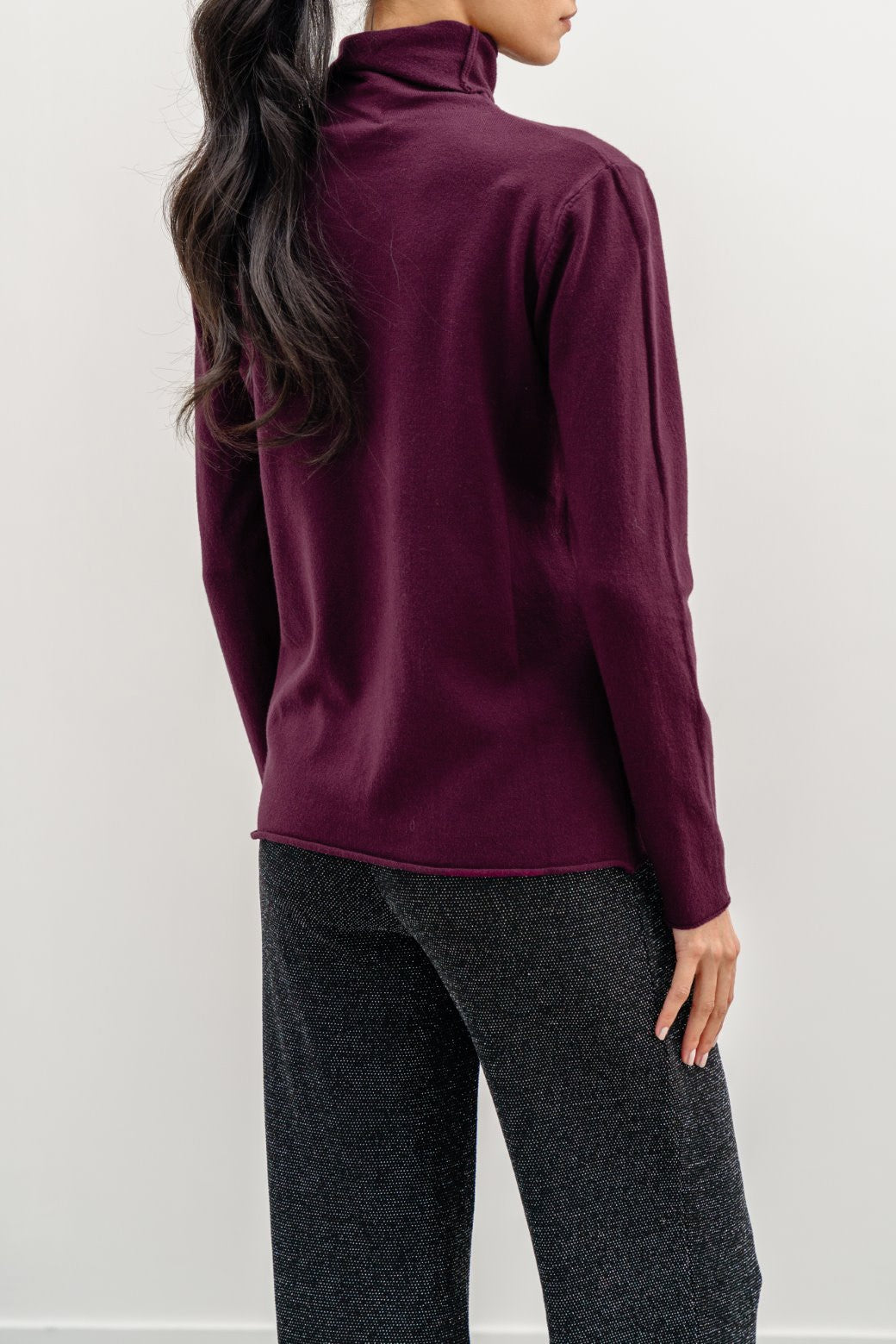 WINE LIGHTWEIGHT SWEATER TOP