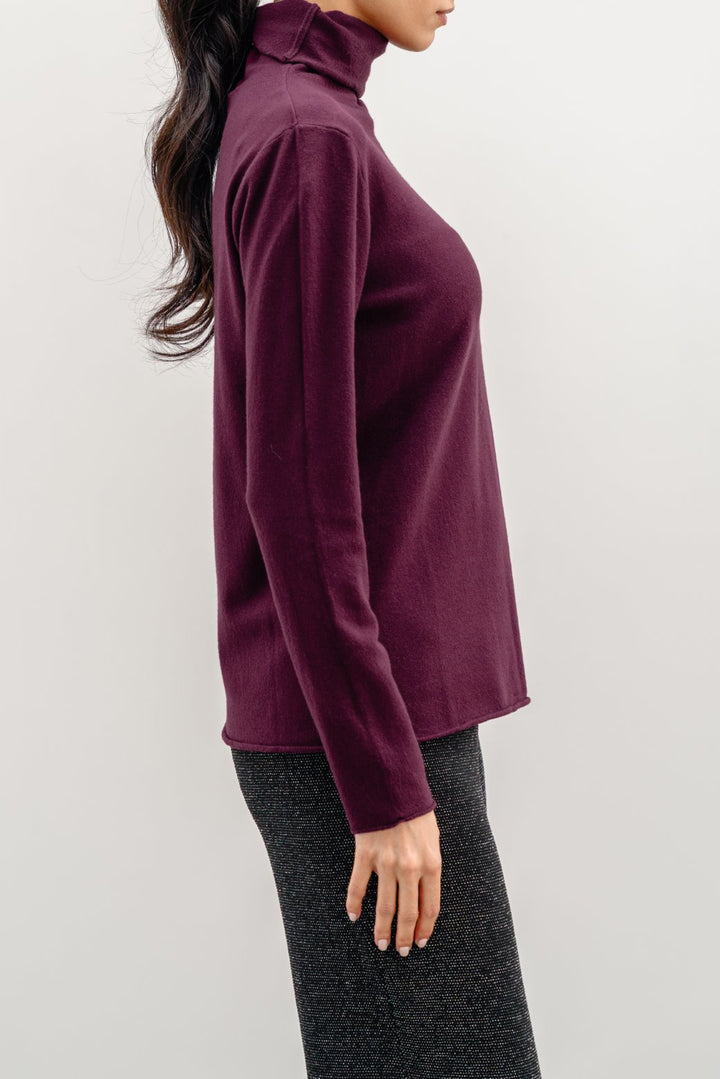 WINE LIGHTWEIGHT SWEATER TOP