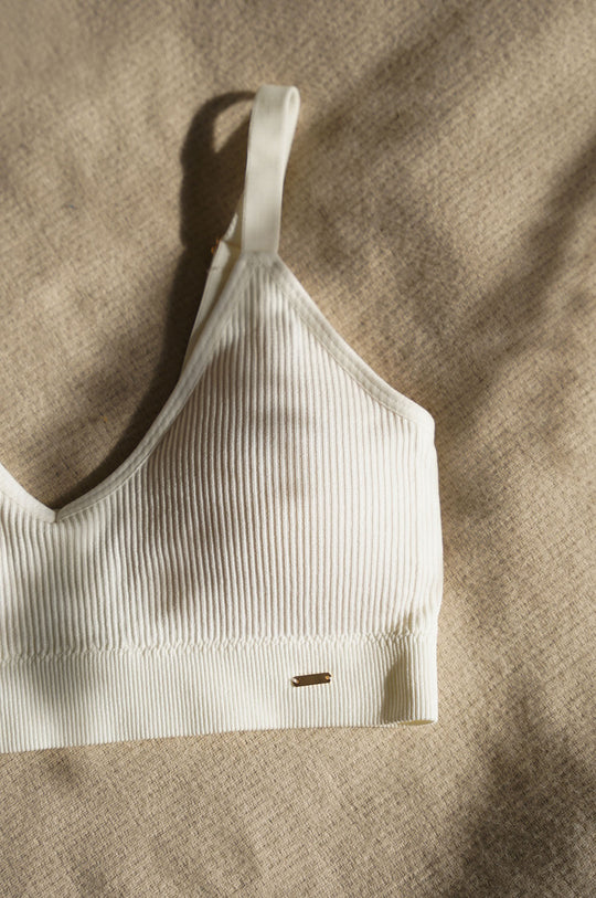 CREAM LIGHTLY PADDED BRALETTE