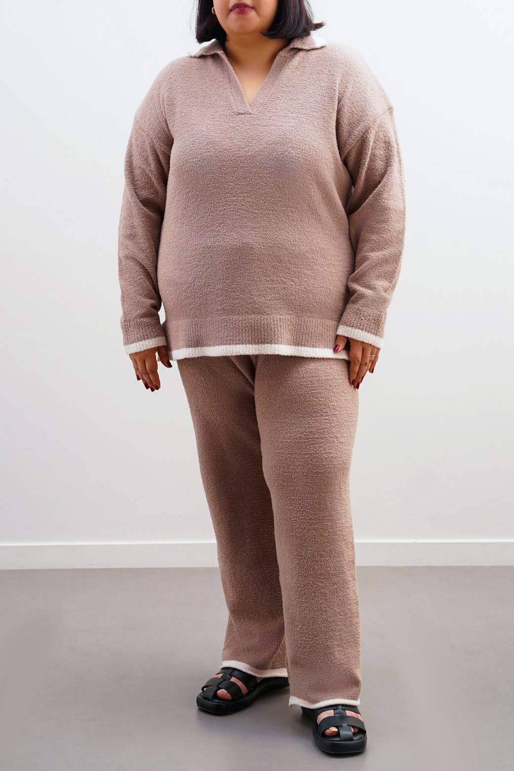 CAMEL CURVE MINKY LOUNGE JUMPER