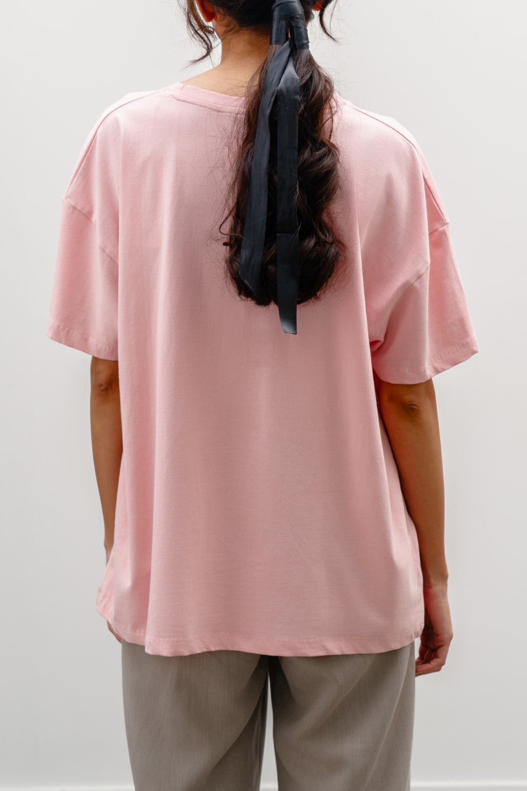 ITALIAN CLAY OVERSIZED T-SHIRT WITH PRINT