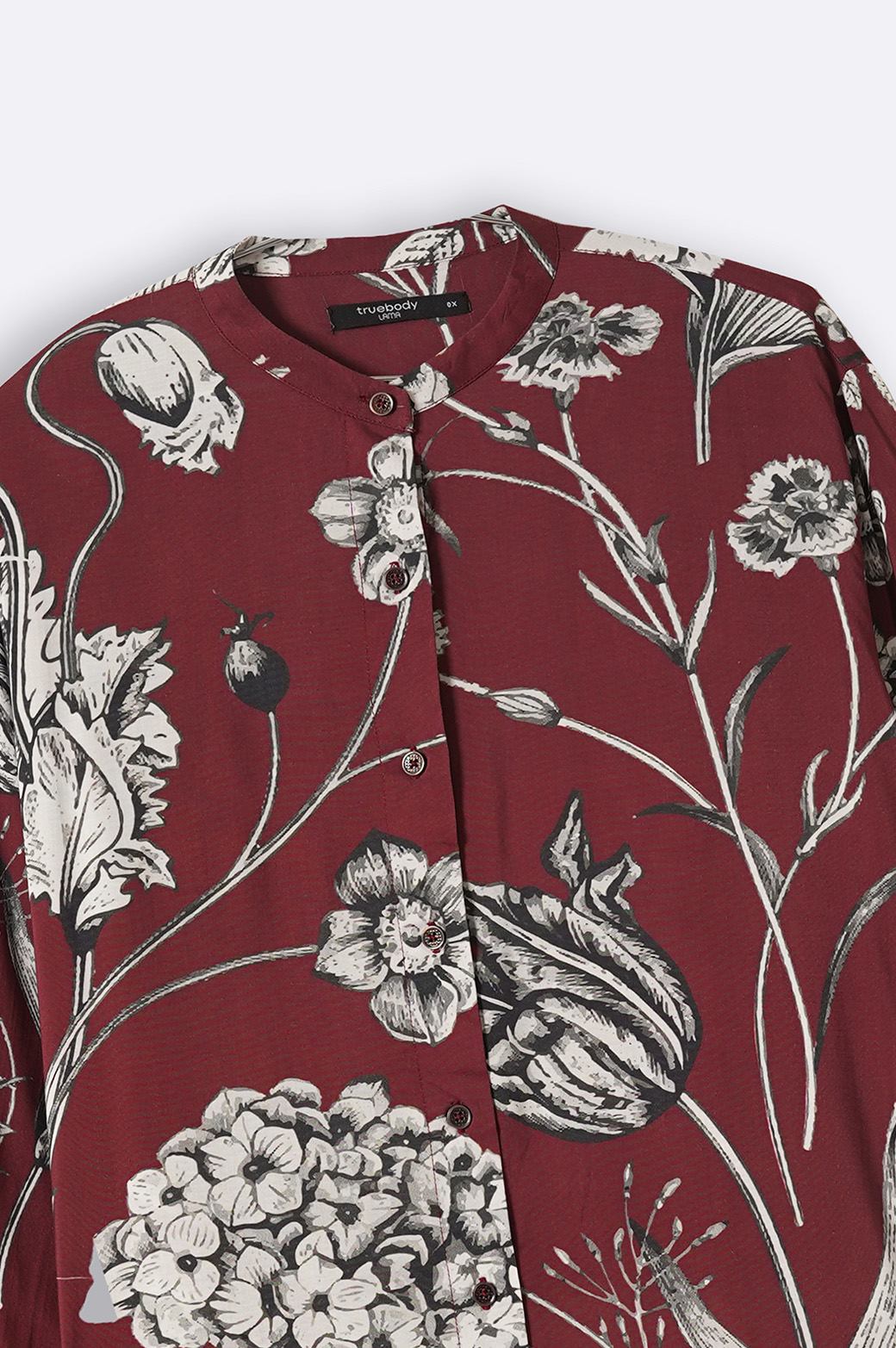 MAROON CRIMSON BLOOM TRUEBODY SHIRT