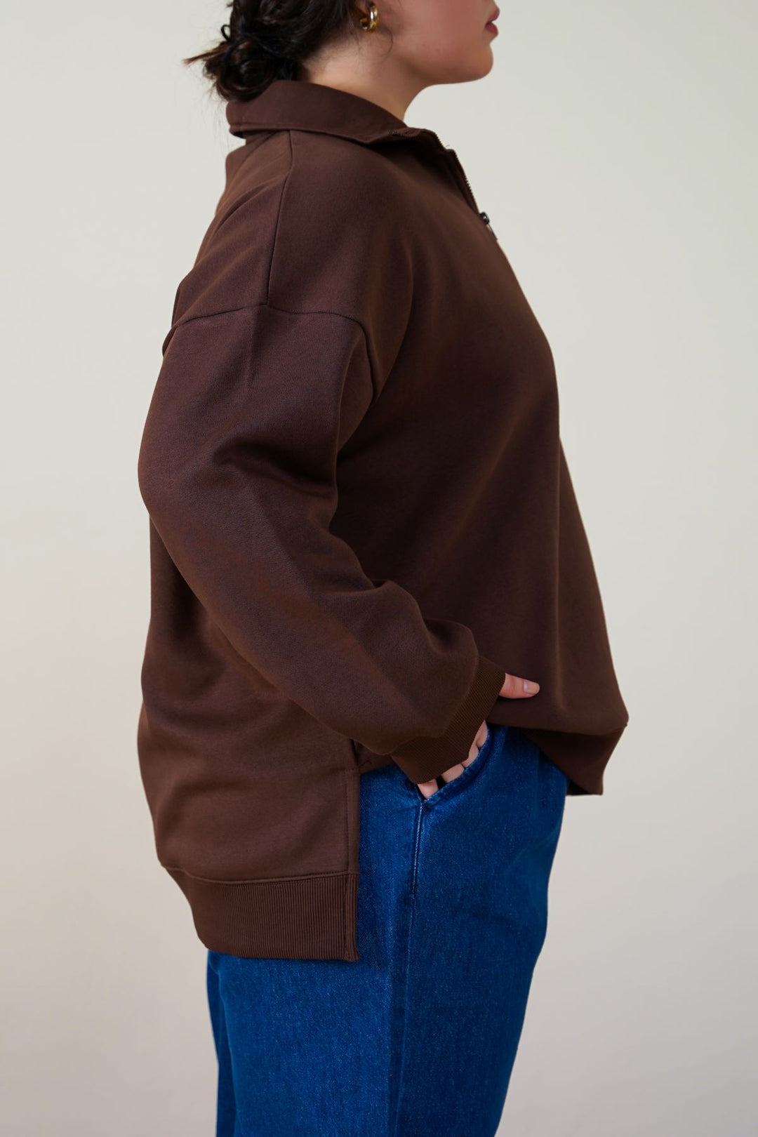 CURVE NEOPRENE SWEATERSHIRT