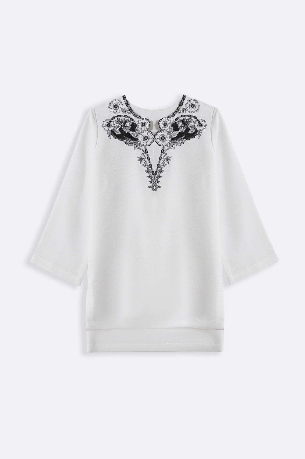 OFF WHITE LYS EMBROIDERED SHIRT