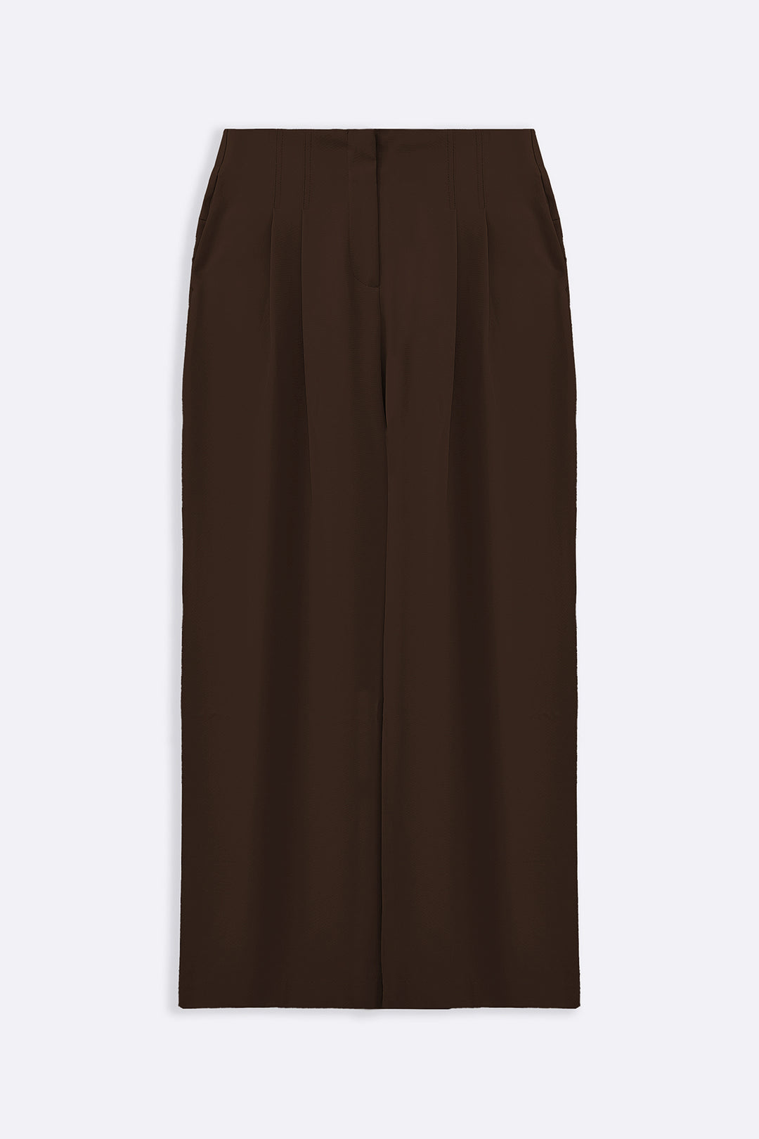 BROWN WORKDAY PLEATED PANTS