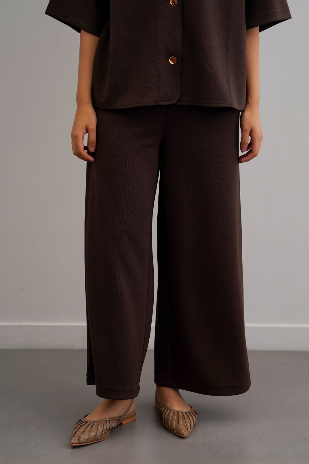 TWILL TEXTURED CULOTTES