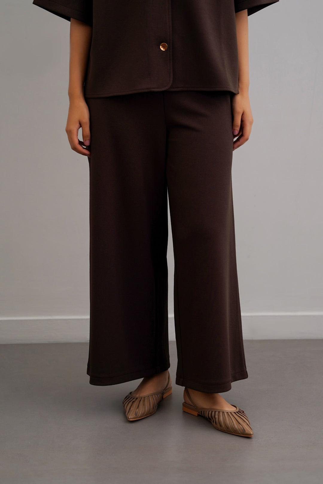 TWILL TEXTURED CULOTTES