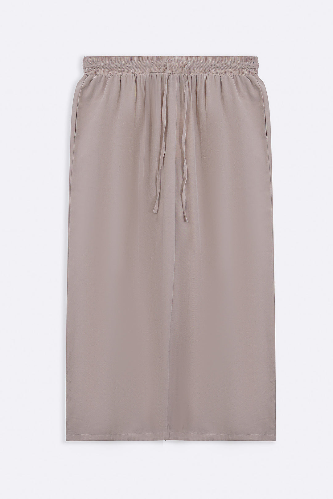 CREAM SLEEK SILK TROUSERS