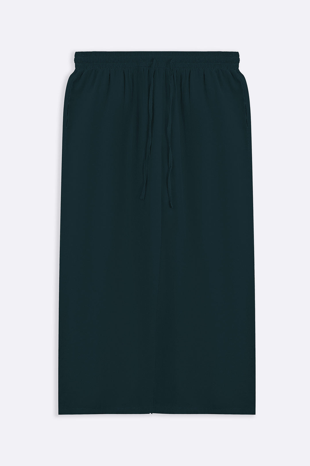 GREEN SLEEK SILK TROUSERS
