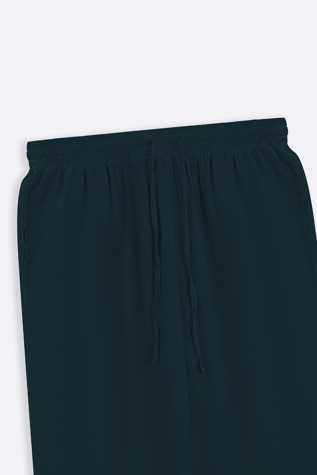 GREEN SLEEK SILK TROUSERS
