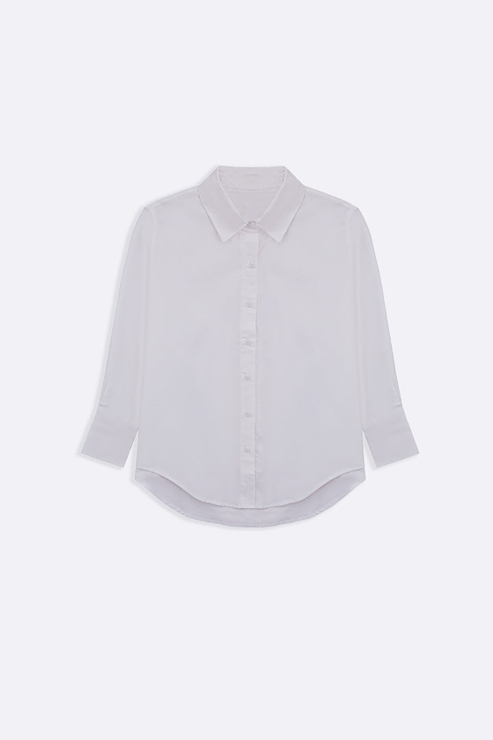 WHITE THE MEANS-BUSINESS SHIRT