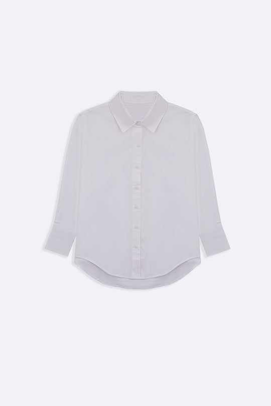 WHITE THE MEANS-BUSINESS SHIRT