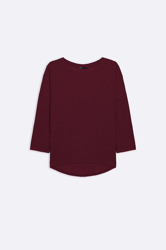 MAROON AUTUMN WHISPER TEE