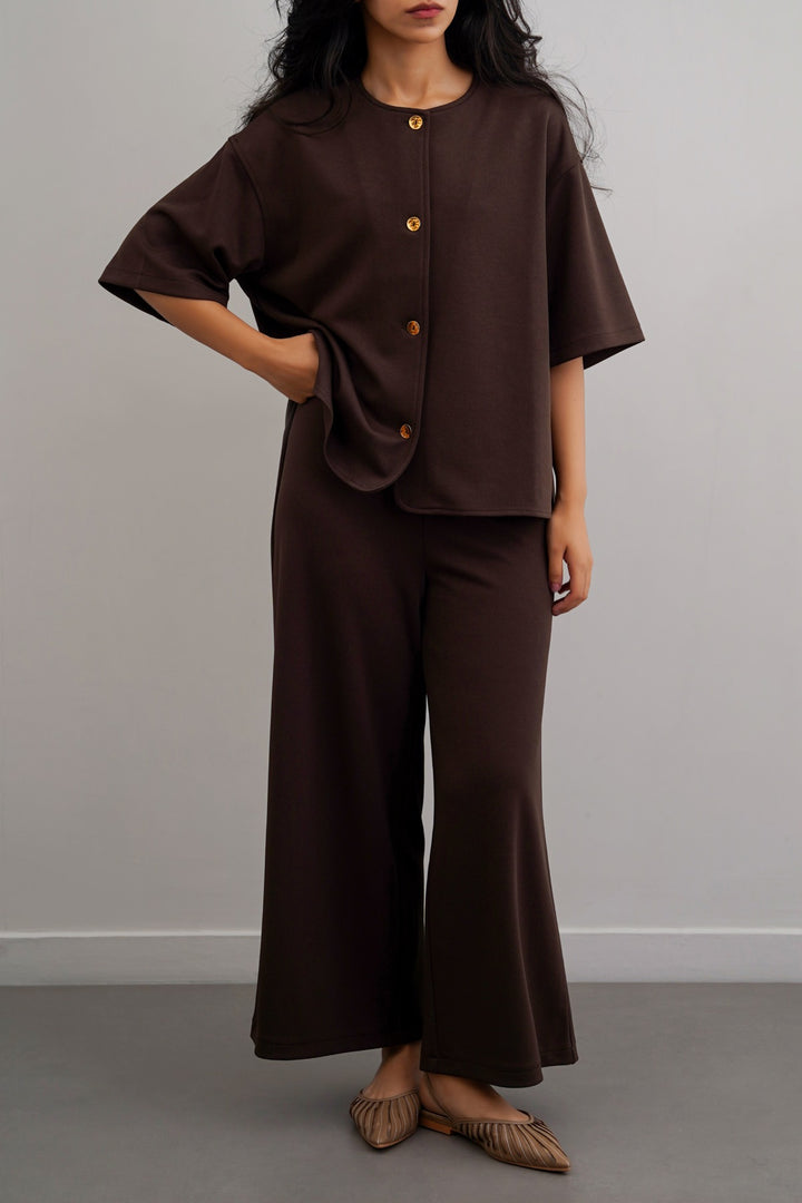 TWILL TEXTURED BLOUSE