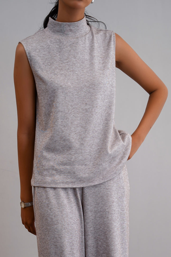 OAT WHITE CLOUD STRETCHY TOP