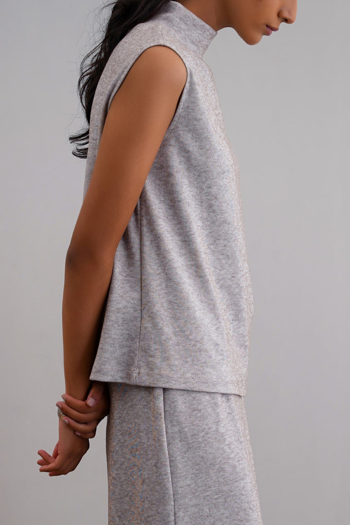 OAT WHITE CLOUD STRETCHY TOP