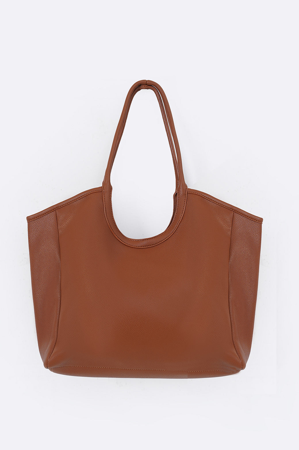 DARK BROWN WORK TOTE